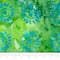 SINGER Batik Lime Green Sunflower Cotton Fabric